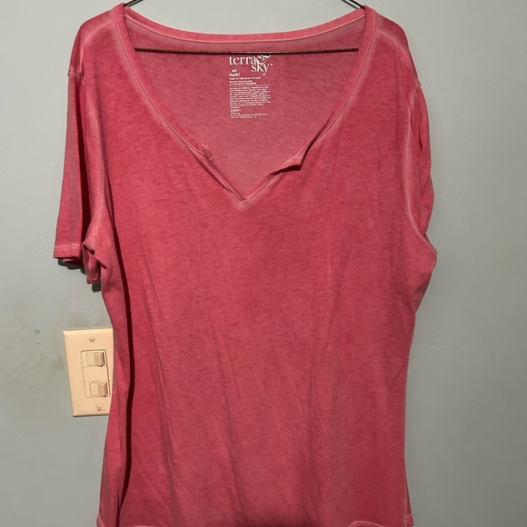 Terra & Sky Pink Short Sleeve T-Shirt - Picture 1 of 5